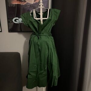 beautiful green dress